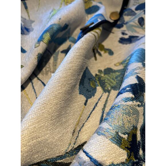 Women's I-Reversible Floral Reversible Swing Coat, Cotton Blend, Size Small, EUC - Picture 5 of 5